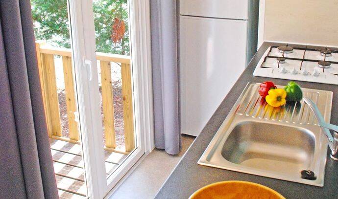 Mobil-home | Comfort | 2 Ch. | 4/6 pers. | Terrasse surélevée | TV 4