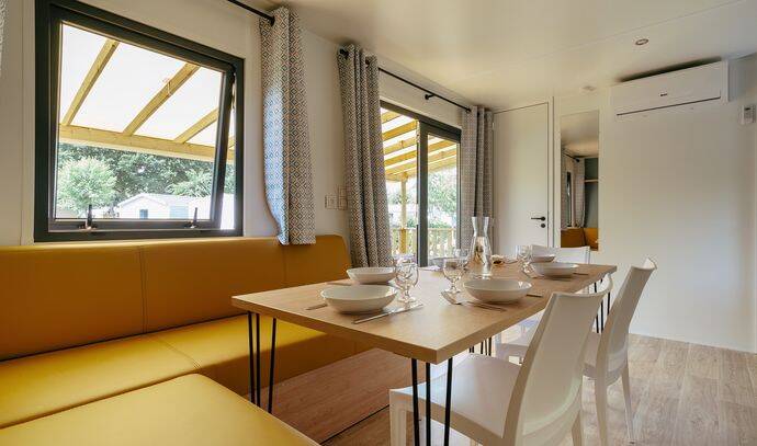 Mobil-home | Premium | 3 Ch. | 6 pers. | Terrasse surélevée | A/C 3