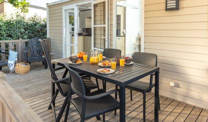 Mobil-home | Premium | 2 Ch. | 5 pers. | Terrasse Lounge | A/C 1