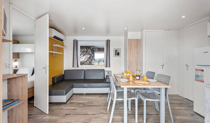 Mobil-home | Premium | 2 Ch. | 4 pers. | Terrasse couverte | A/C | TV 2