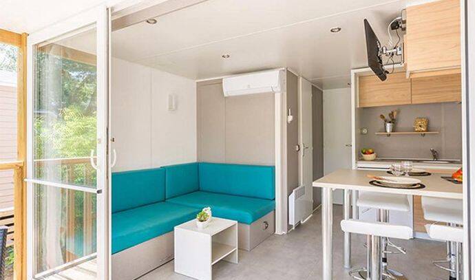 Mobil-home | Premium Exclusive | 2 Ch. | 4 pers. | Terrasse surélevée | A/C | TV 3