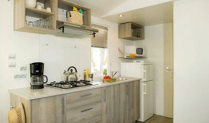 Mobil-home | Premium | 2 Ch. | 4 pers. | Terrasse surélevée | A/C 3