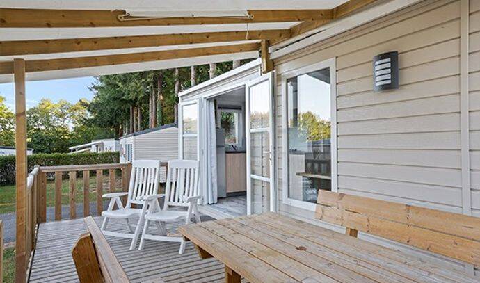 Mobil-home | Premium | 2 Ch. | 4 pers. | Terrasse surélevée | A/C | TV 1
