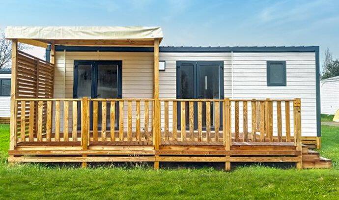 Mobil-home | Premium | 2 Ch. | 4 pers. | Terrasse surélevée | A/C | TV 0