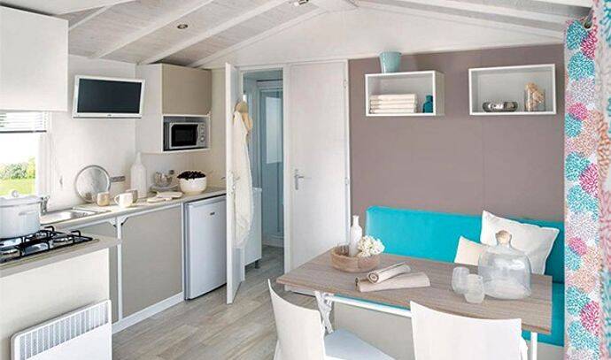 Mobil-home | Premium | 2 Ch. | 4 pers. | Terrasse surélevée | A/C | TV 3