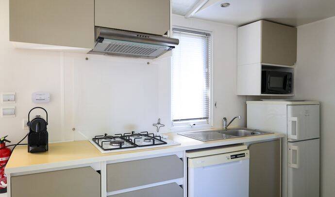 Mobil-home | Premium | 2 Ch. | 4 pers. | Terrasse surélevée | A/C | TV 4
