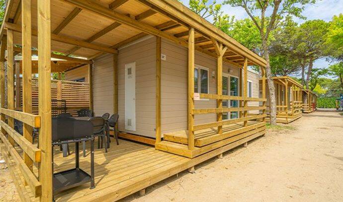 Mobil-home | Premium | 2 Ch. | 4 pers. | Terrasse surélevée | A/C | TV 2
