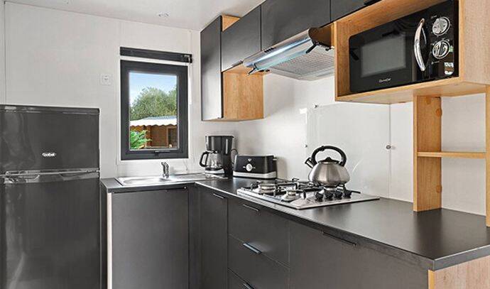 Mobil-home | Premium | 2 Ch. | 4 pers. | Terrasse surélevée | A/C | TV 3