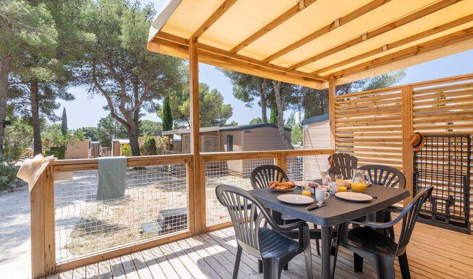 Mobil-home | Premium | 2 Ch. | 4 pers. | Terrasse surélevée | A/C 2