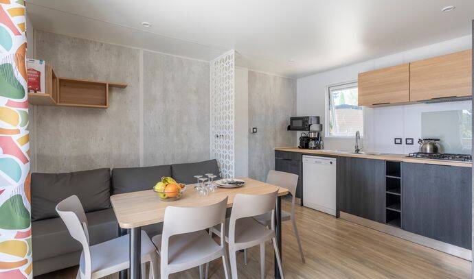 Mobil-home | Premium | 2 Ch. | 4 pers. | Terrasse surélevée | A/C | TV 5