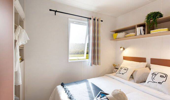 Mobil-home | Premium | 2 Ch. | 4 pers. | Terrasse Lounge | A/C 4