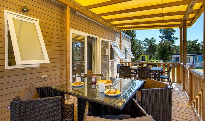 Mobil-home | Premium | 2 Ch. | 4 pers. | Terrasse Lounge | A/C 1