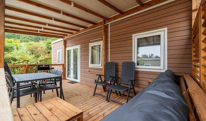 Mobil-home | Premium | 2 Ch. | 4 pers. | Terrasse Lounge | A/C 1