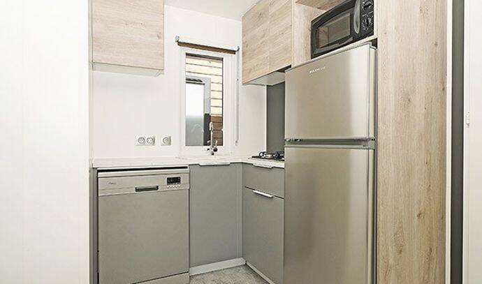 Mobil-home | Premium | 3 Ch. | 6 pers. | Terrasse surélevée | A/C 4