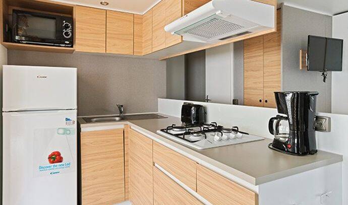 Mobil-home | Premium | 3 Ch. | 6 pers. | Terrasse surélevée | A/C 3