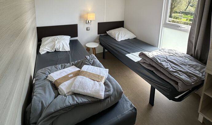 Mobil-home | Premium | 3 Ch. | 6 pers. | Terrasse surélevée | A/C 5