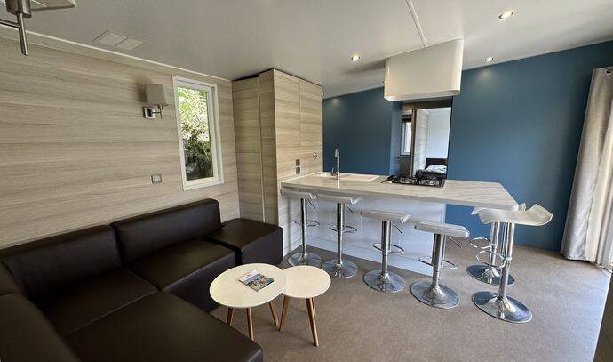 Mobil-home | Premium | 3 Ch. | 6 pers. | Terrasse surélevée | A/C 2