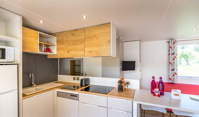 Mobil-home | Premium | 3 Ch. | 6 pers. | Terrasse surélevée | TV 5