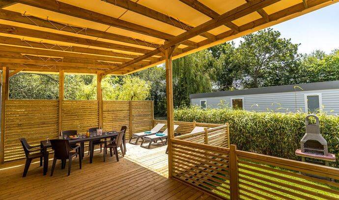 Mobil-home | Premium | 3 Ch. | 6 pers. | Terrasse surélevée | TV 3
