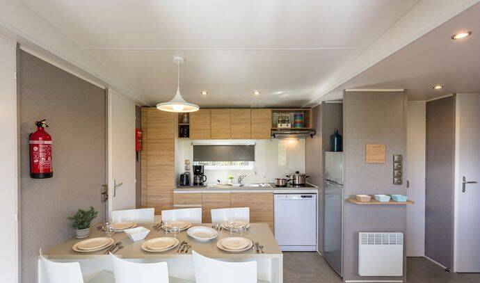 Mobil-home | Premium | 3 Ch. | 6 pers. | Terrasse Lounge | A/C 1