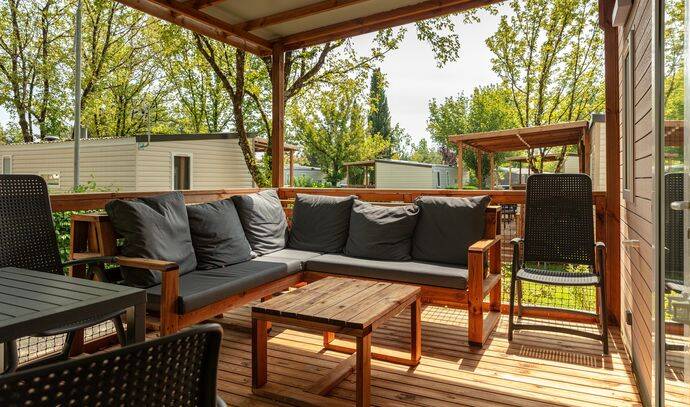 Mobil-home | Premium | 3 Ch. | 6 pers. | Terrasse Lounge | A/C 1