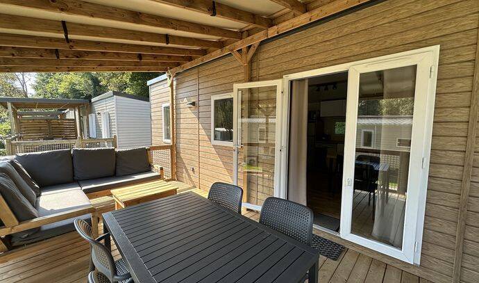 Mobil-home | Premium | 3 Ch. | 6 pers. | Terrasse Lounge | A/C 1