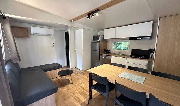 Mobil-home | Premium | 3 Ch. | 6 pers. | Terrasse Lounge | A/C 2