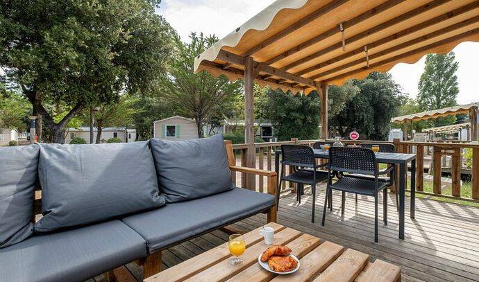 Mobil-home | Premium | 3 Ch. | 6 pers. | Terrasse Lounge | A/C | TV 1