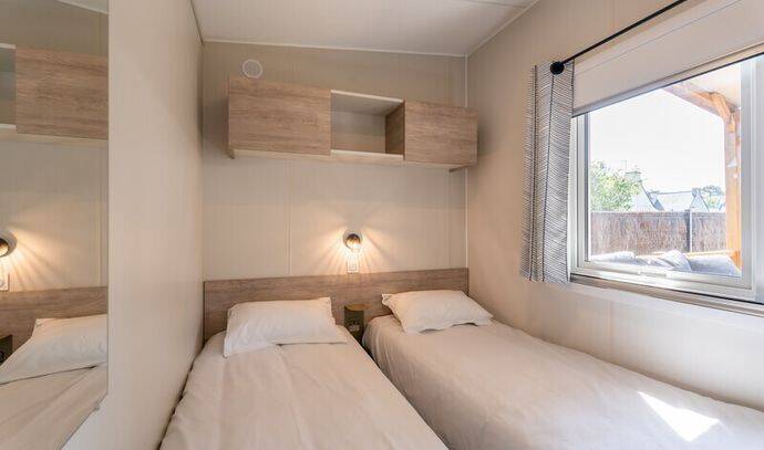 Mobil-home | Premium | 3 Ch. | 6 pers. | Terrasse Lounge | A/C 6