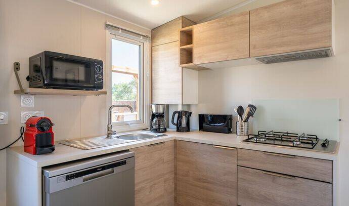 Mobil-home | Premium | 3 Ch. | 6 pers. | Terrasse Lounge | A/C 3