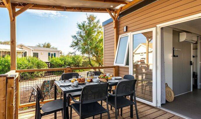 Mobil-home | Premium | 3 Ch. | 6 pers. | Terrasse Lounge | A/C | TV 1