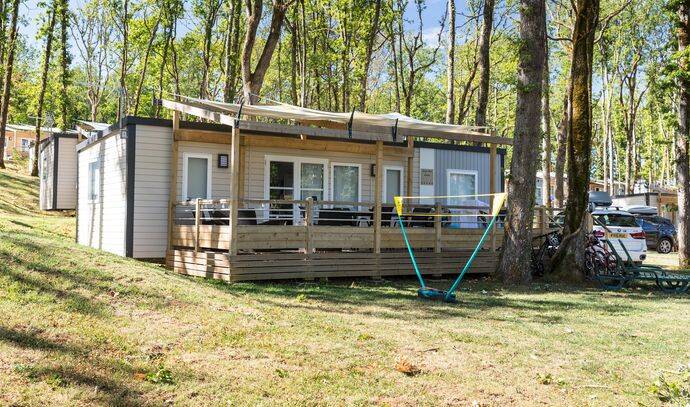 Mobil-home | Premium | 3 Ch. | 6/8 pers. | Terrasse surélevée | A/C 1