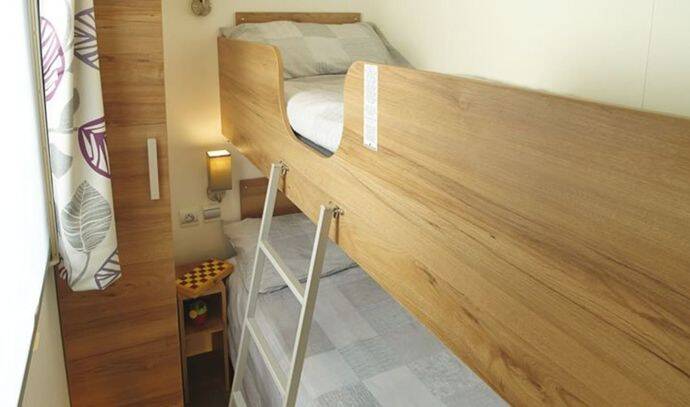 Mobil-home | Premium | 3 Ch. | 6/8 pers. | Terrasse surélevée | A/C 6