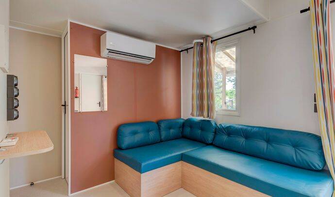 Mobil-home | Premium | 3 Ch. | 4 pers. | Terrasse Lounge | A/C | TV 5