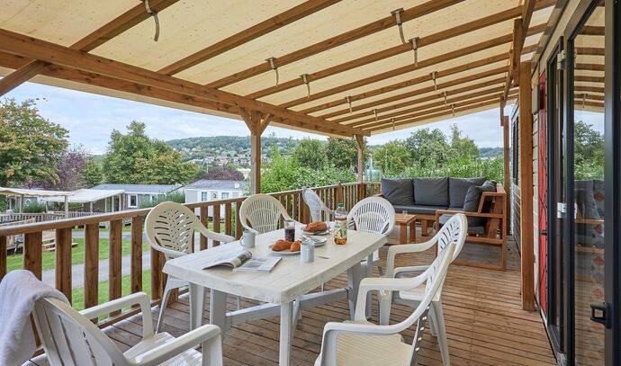 Mobil-home | Premium Exclusive | 2 Ch. | 4/6 pers. | Terrasse Lounge | A/C | TV 2