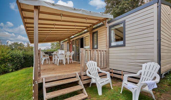 Mobil-home | Premium Exclusive | 2 Ch. | 4/6 pers. | Terrasse Lounge | A/C | TV 1