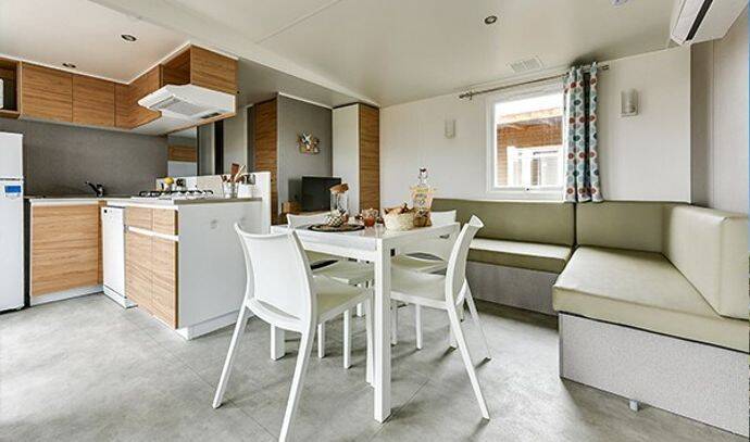 Mobil-home | Ultimate | 2 Ch. | 4 pers. | Terrasse Lounge | A/C | TV 2