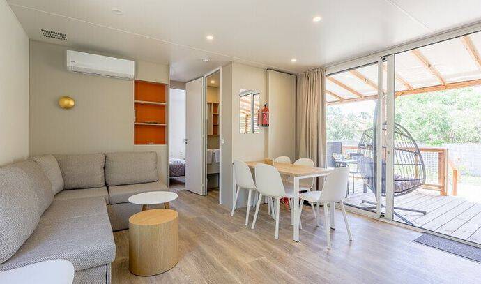 Mobil-home | Ultimate | 2 Ch. | 4 pers. | Terrasse Lounge | A/C | TV 3