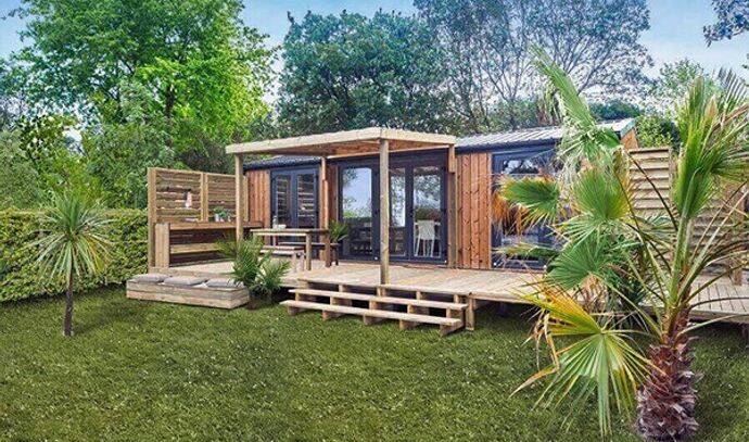 Mobil-home | Ultimate | 2 Ch. | 4 pers. | Terrasse surélevée avec douche tropicale | A/C | TV 0