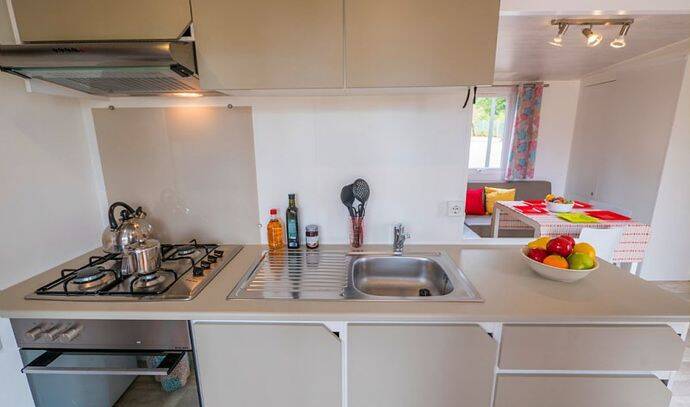 Mobil-home | Ultimate | 3 Ch. | 6 pers. | Terrasse surélevée | A/C | TV 5