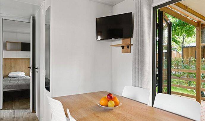 Mobil-home | Ultimate | 3 Ch. | 6 pers. | Terrasse surélevée | A/C | TV 5