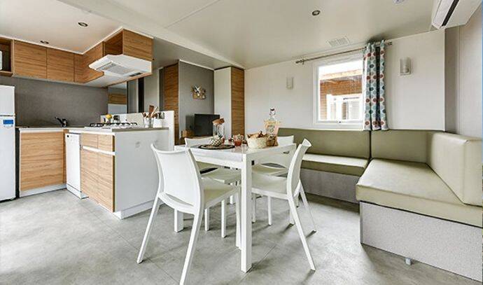 Mobil-home | Ultimate | 3 Ch. | 6 pers. | Terrasse surélevée | A/C | TV 1