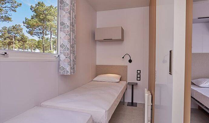 Mobil-home | Ultimate | 3 Ch. | 6/8 pers. | Terrasse surélevée | A/C 6