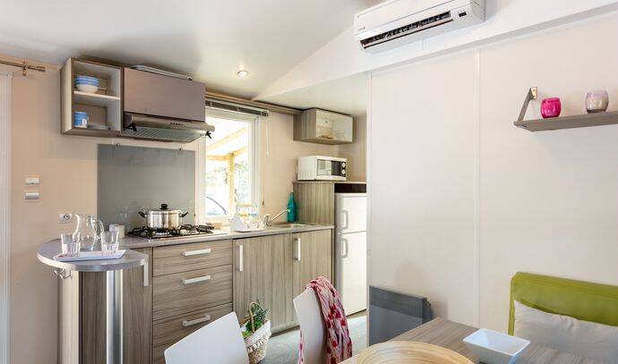 Mobil-home | Classic | 2 Ch. | 4/6 pers. | Terrasse surélevée non couverte | A/C 3