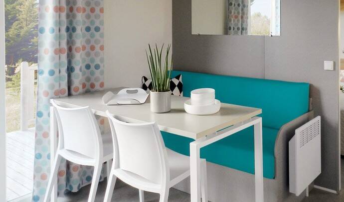 Mobil-home | Comfort | 3 Ch. | 6 pers. | Terrasse surélevée | A/C 8