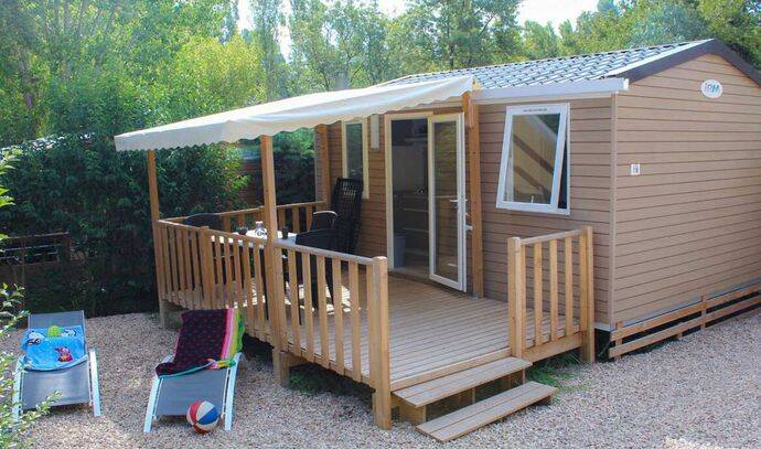 Mobil-home | Comfort | 1 Ch. | 2/3 pers. | Terrasse surélevée | A/C | TV 0