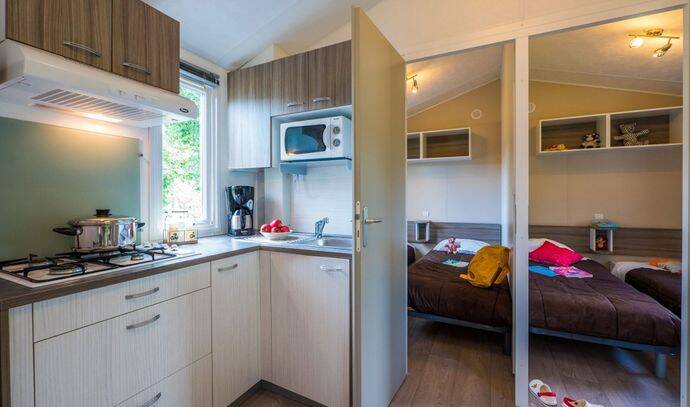 Mobil-home | Comfort | 3 Ch. | 6 pers. | Terrasse surélevée | A/C 2