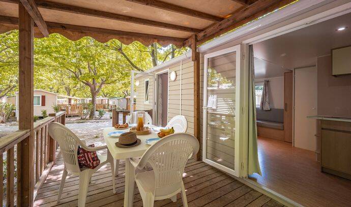 Mobil-home | Comfort | 2 Ch. | 4/6 pers. | Terrasse surélevée | A/C 2