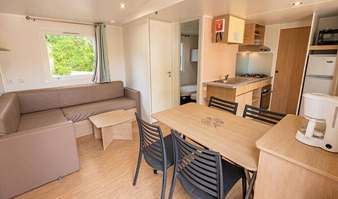 Mobil-home | Comfort | 2 Ch. | 4/6 pers. | Terrasse surélevée | A/C 1