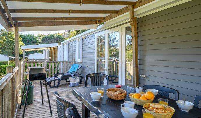 Mobil-home | Premium Exclusive | 4 Ch. | 8 pers. | Terrasse surélevée | A/C | TV 1